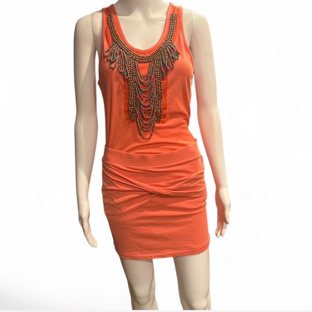 Coral Beaded Tank